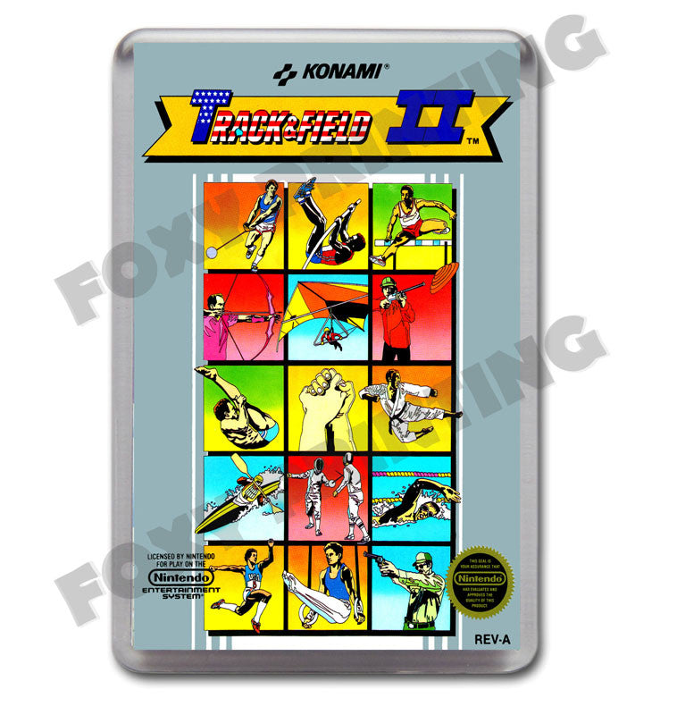 Track And Field 2 Retro Nintendo NES Game Inspired Fridge Magnet 719