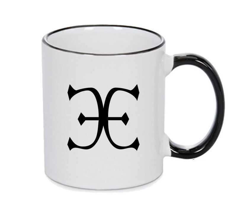 Tartar Black Handle Alchemy Mug GOTHIC GOTH HORROR STARS HORROSCOPE BLACK MAGIC MUG