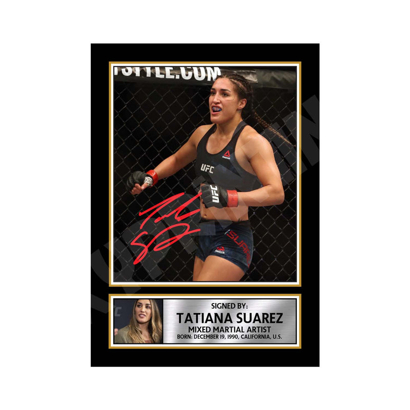 Tatiana Suarez Limited Edition MMA Wrestler Signed Print - MMA Wrestling