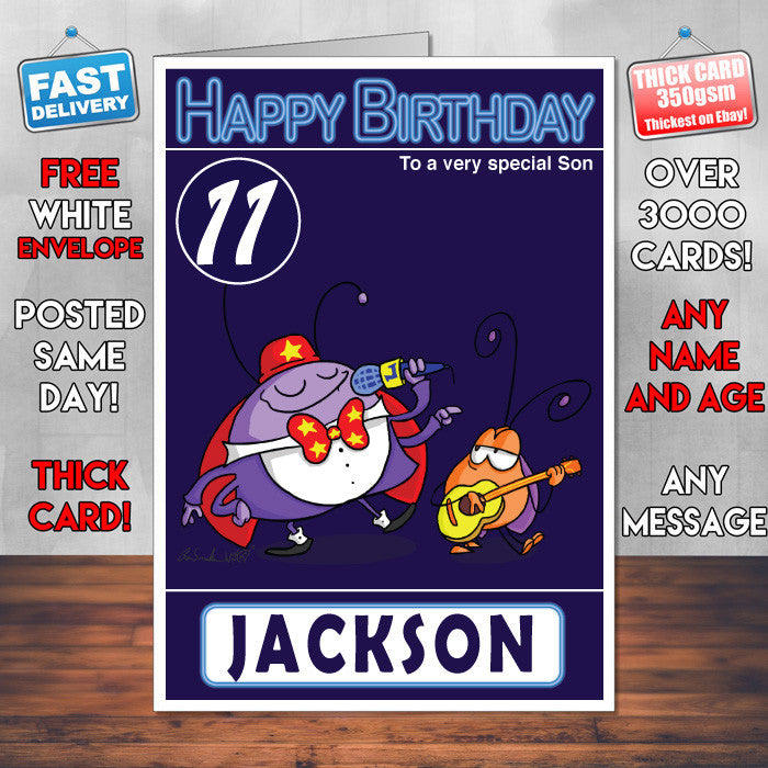 The Lingo Show 2 Style Theme Personalised Kidshows Birthday Card (SA)