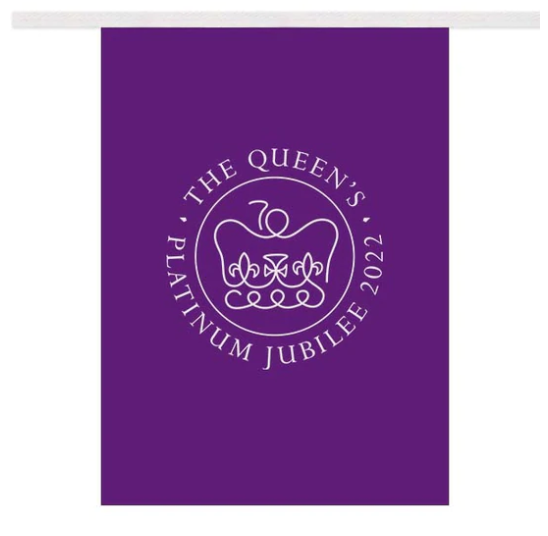 The Queen's Platinum Jubilee - A4 Rectangular Short Term Outdoor Bunting