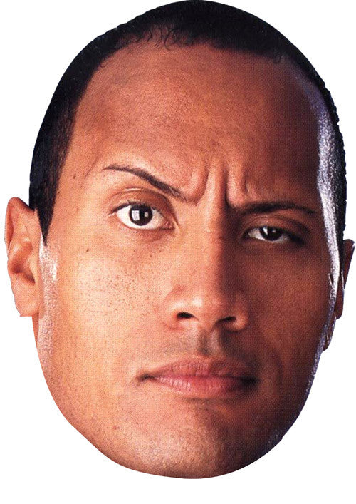 The Rock Face Mask – Fancy Dress Cardboard Costume Mask