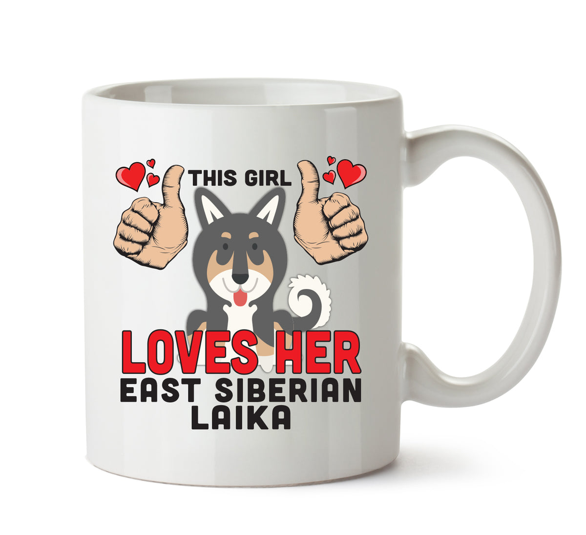 This girl loves her East Siberian Laika Mug - Dog Lover Mug