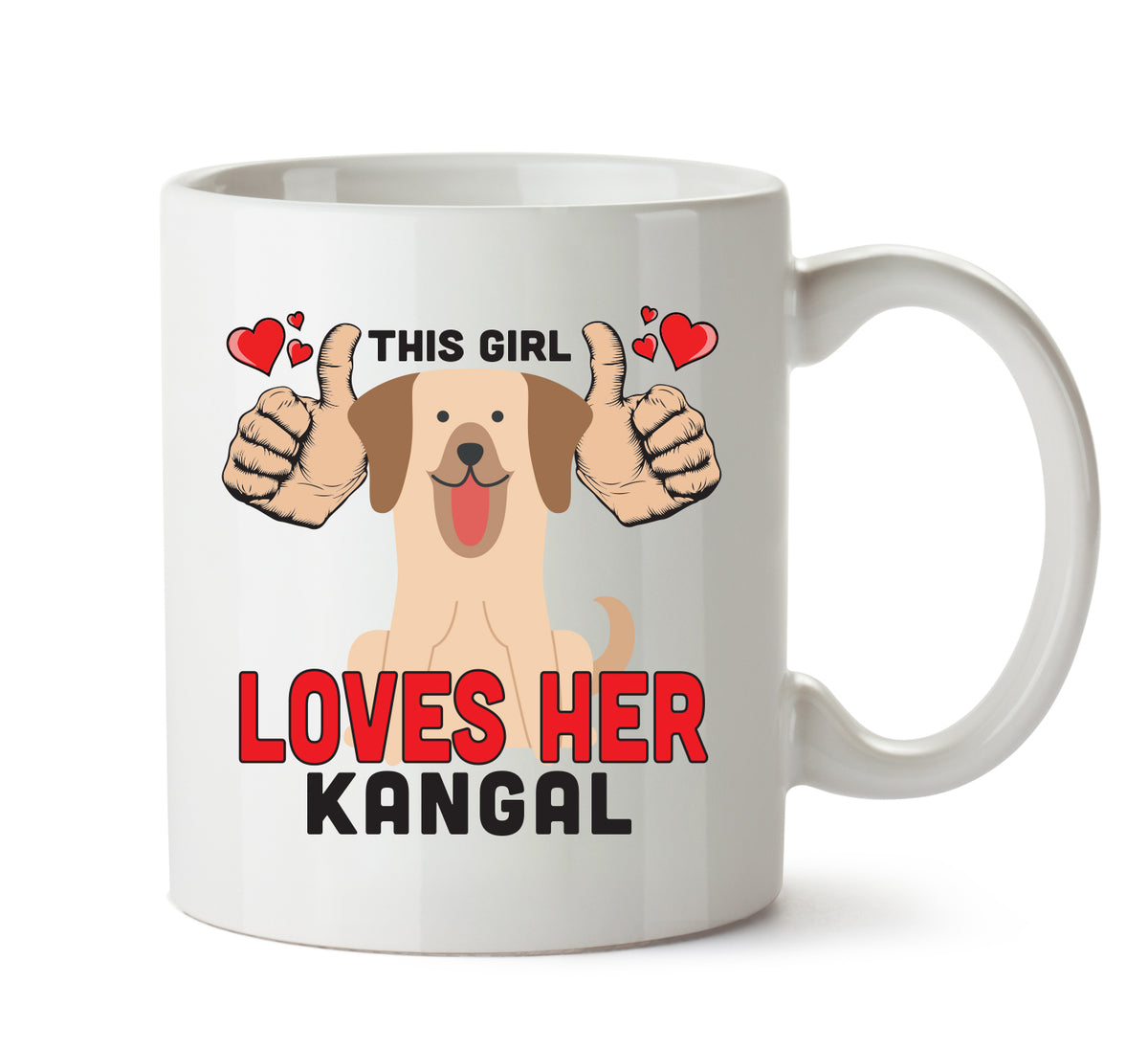 This girl loves her Kangal Mug - Dog Lover Mug