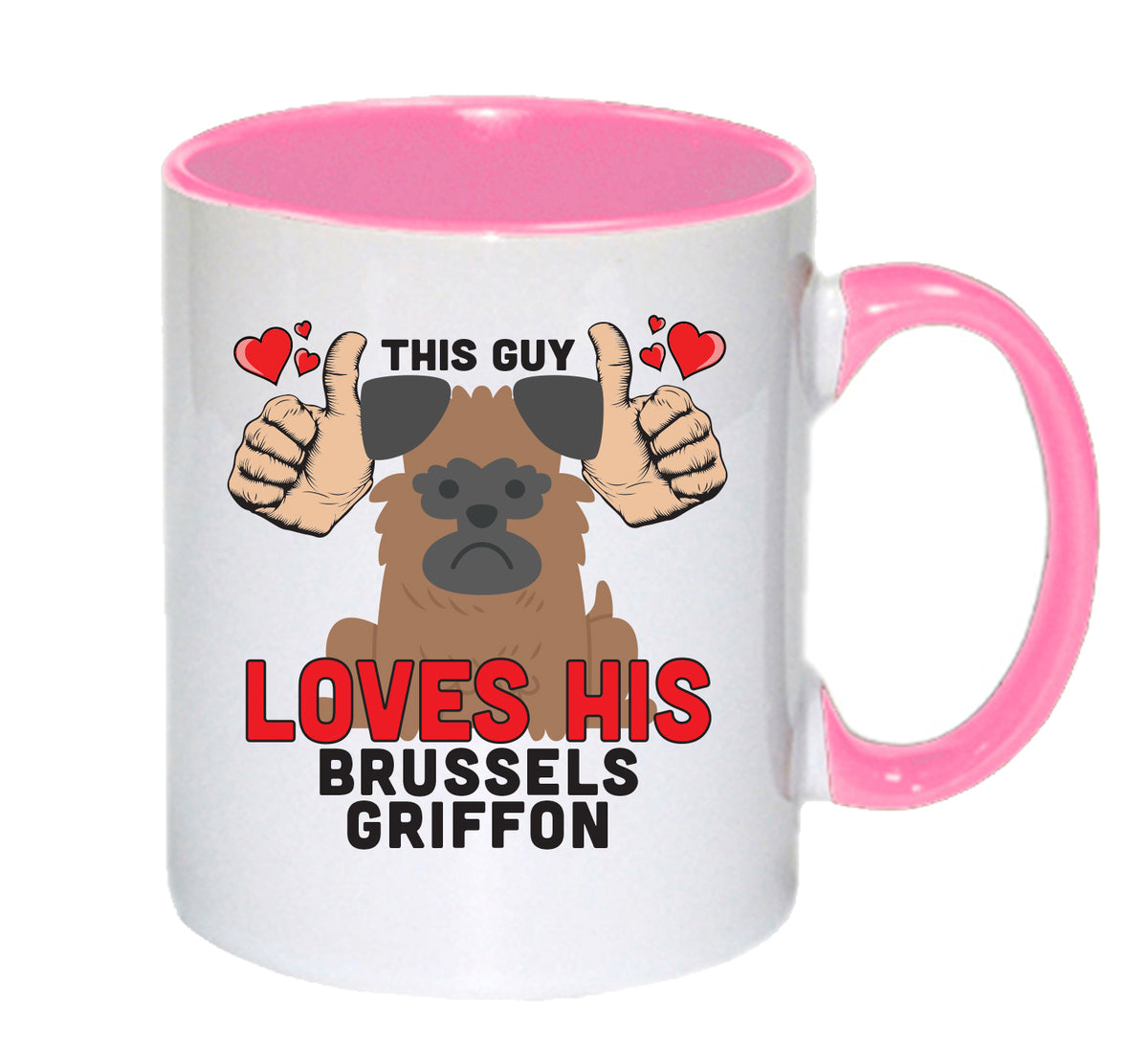 This guy loves his Brussels Griffon Mug - Dog Lover Mug