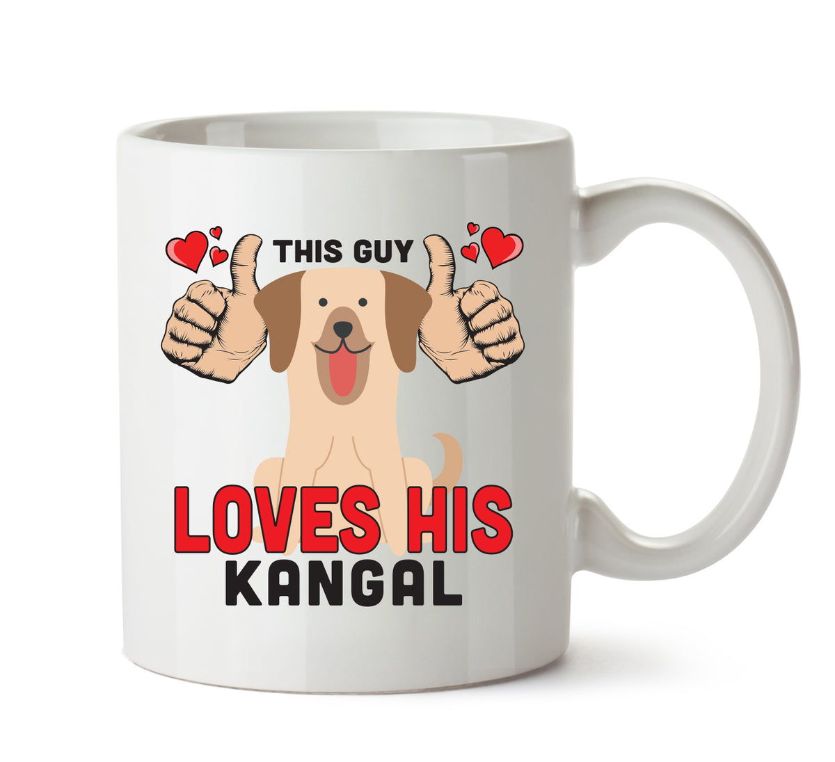This guy loves his Kangal Mug - Dog Lover Mug
