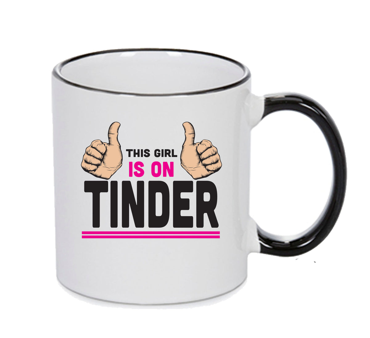 This Girl Is On TINDER INSPIRED STYLE Mug Gift β printed mug product image 1