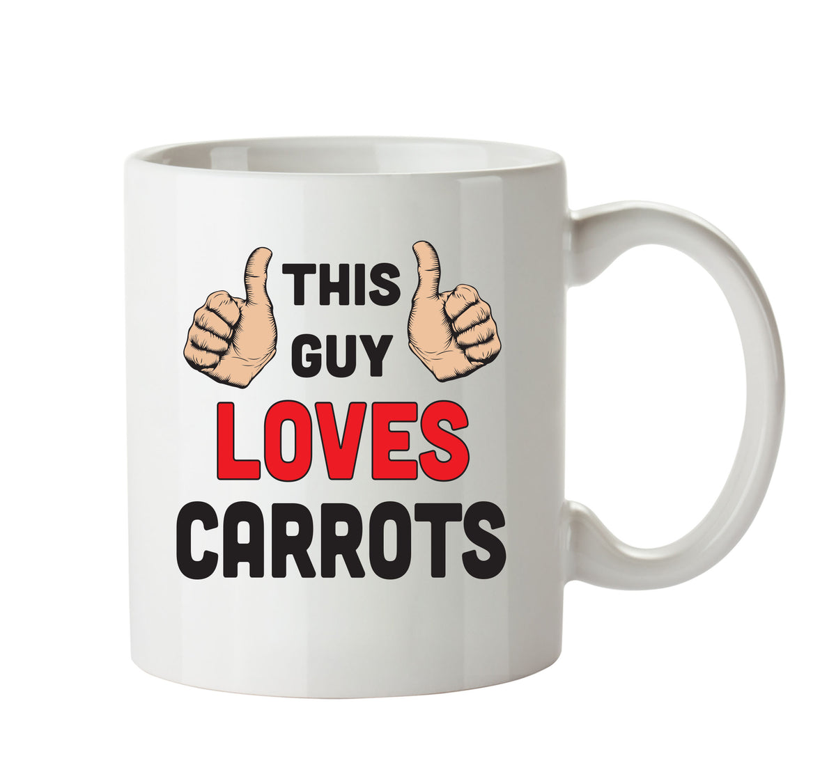 This Guy Loves Carrots Personalised ADULT OFFICE MUG – printed mug product image 1
