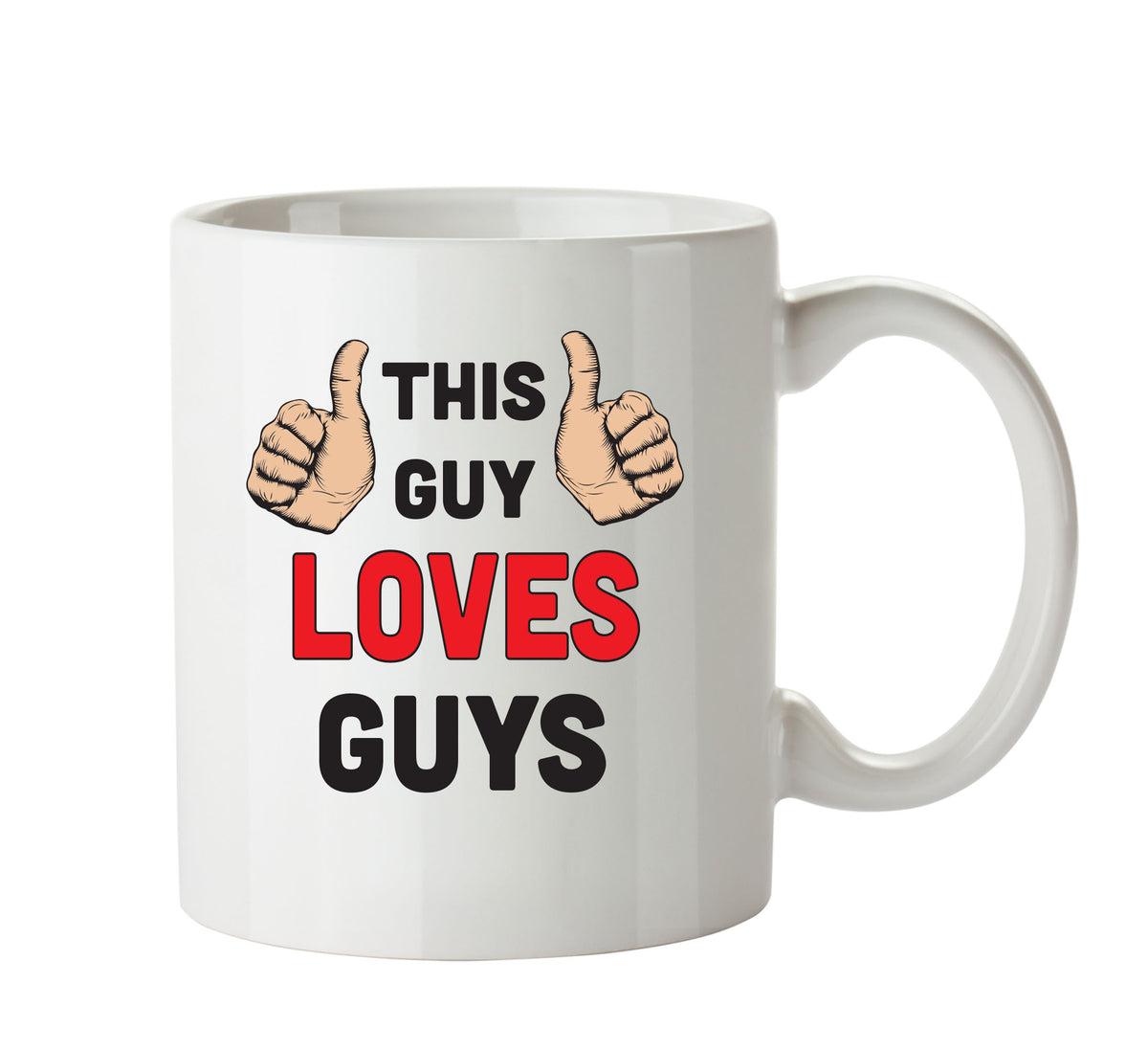 This Guy Loves Guys Personalised ADULT OFFICE MUG β printed mug product image 1