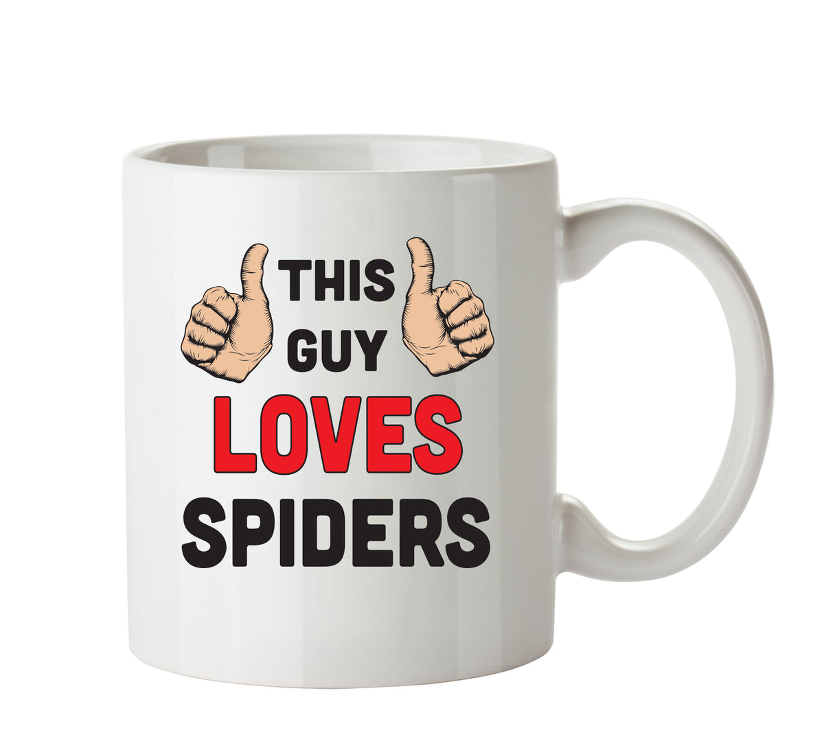 This Guy Loves Spiders Personalised ADULT OFFICE MUG – printed mug product image 1