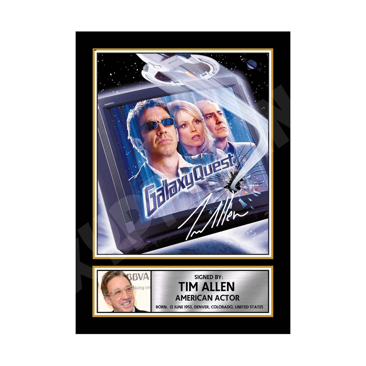 Tim Allen 3 Movie Printed Signature Print β A1 Print Only