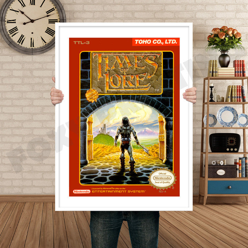 Times Of Lore Retro GAME INSPIRED THEME Nintendo NES Gaming A4 A3 A2 Or A1 Poster Art 594