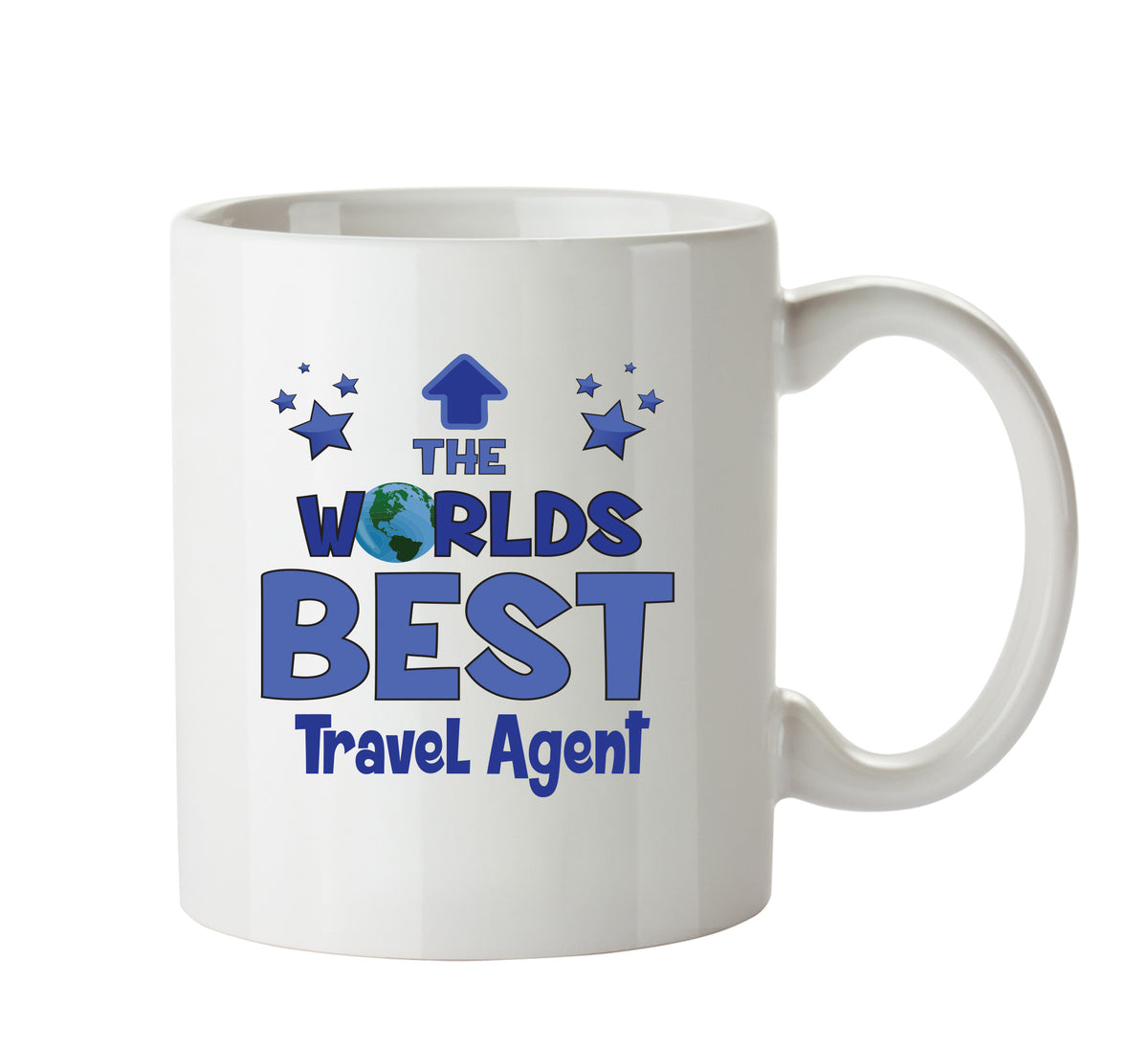 Worlds Best Travel Agent Mug - Novelty Funny Mug – printed mug product image 1