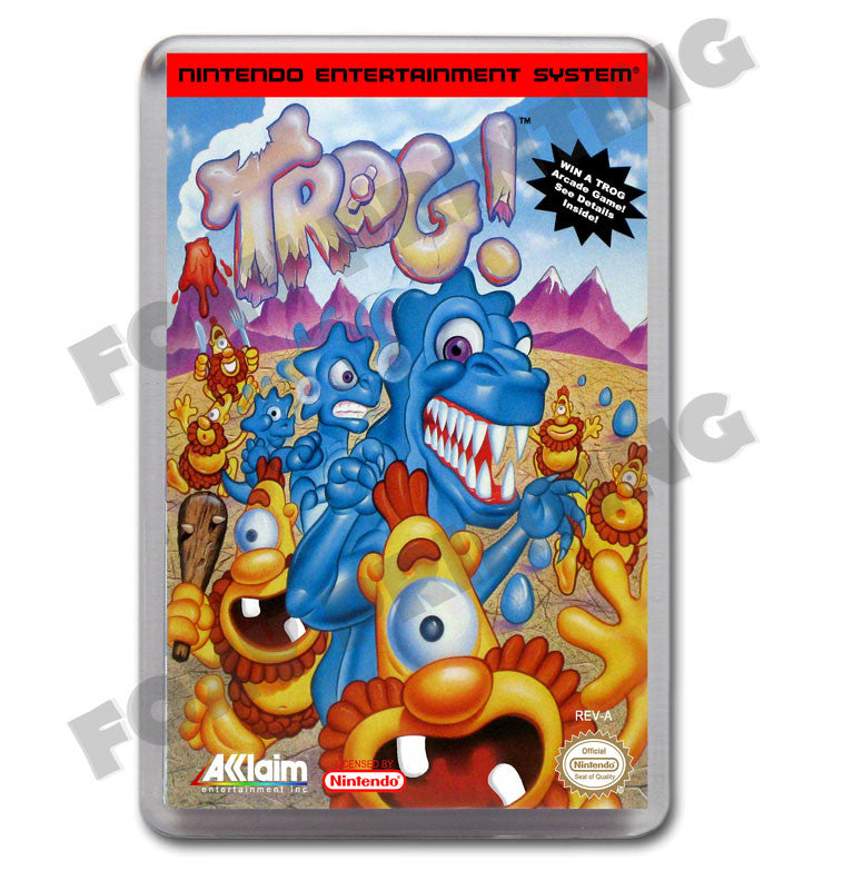 Trog Retro Nintendo NES Game Inspired Fridge Magnet 597