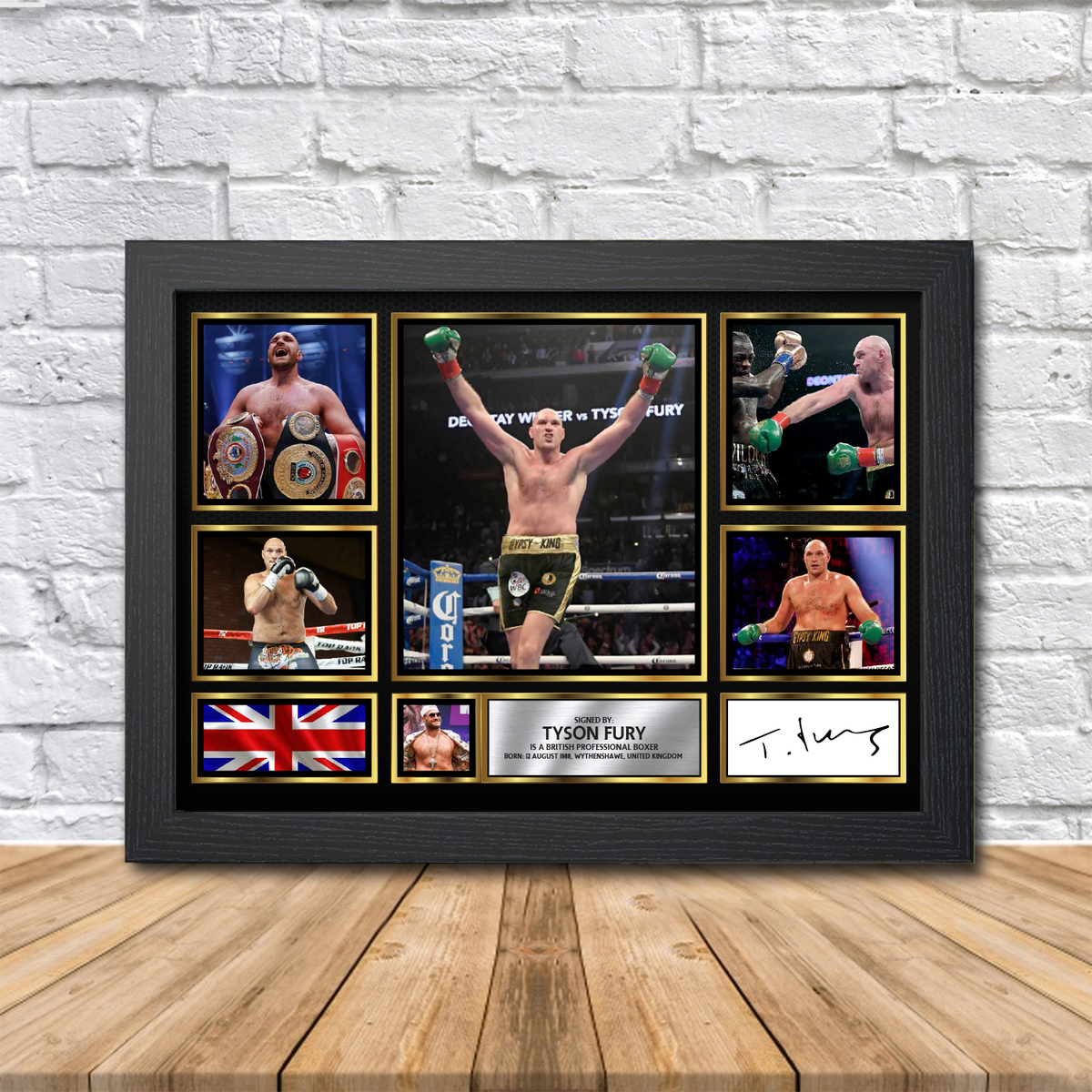 Tyson Fury Printed Signature Print