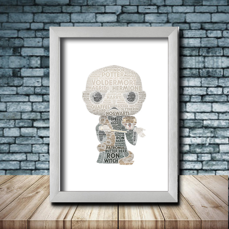 Personalised Voldermort Word Art Poster Print - Inspired By Pop Figures