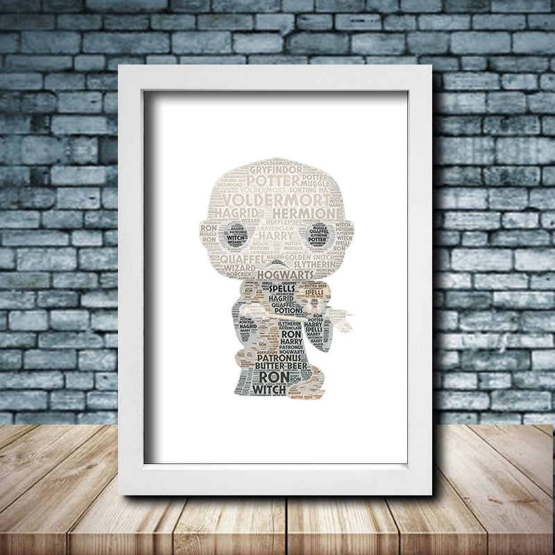 Personalised Voldermort Word Art Poster Print - Inspired By Pop Figures