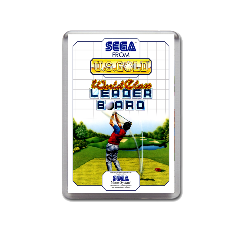Wc Leaderboard Sega Master System Game Inspired Fridge Magnet