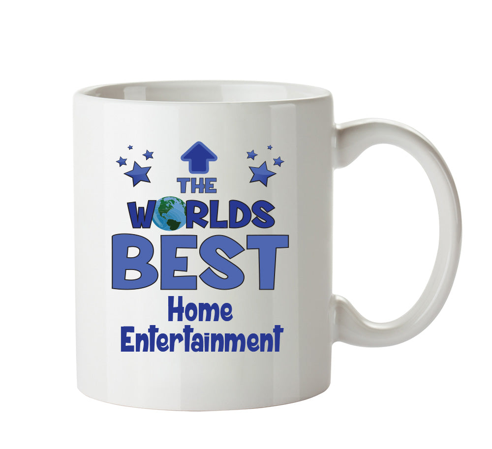 Worlds Best Home Entertainment Equipment Installer Mug - Novelty Funny Mug – printed mug product image 1
