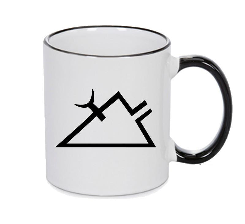 Wine Spirit Black Handle Alchemy Mug GOTHIC GOTH HORROR STARS HORROSCOPE BLACK MAGIC MUG