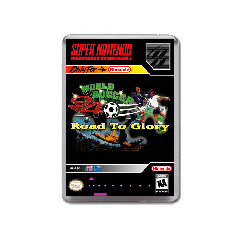 World Soccer 94 Road To Glory - SNES GAME inspired Retro Gaming Magnet