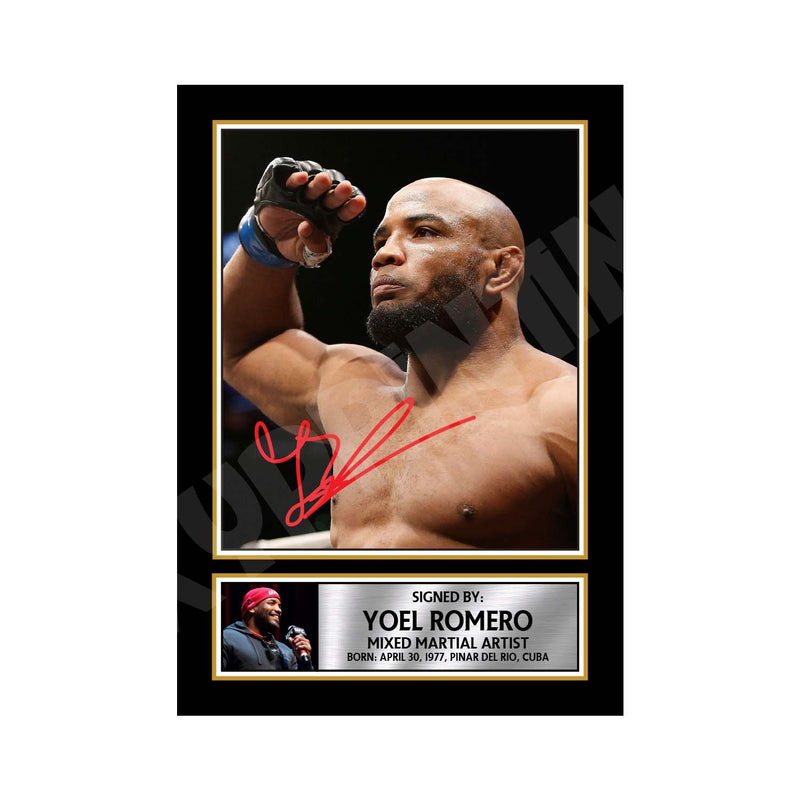 Yoel Romero Limited Edition MMA Wrestler Signed Print - MMA Wrestling