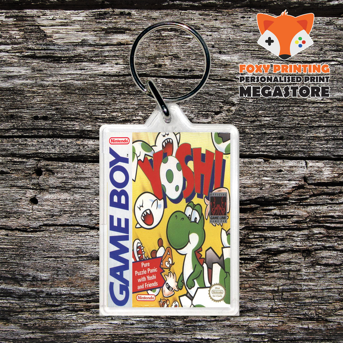 Yoshi Gameboy Gaming Keyring