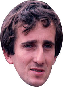 Alain Prost (Young) Face Mask – Fancy Dress Cardboard Costume Mask
