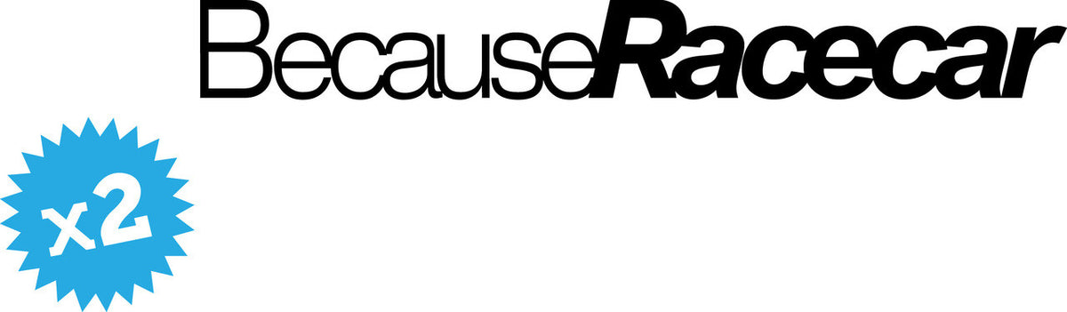 Because Racecar Bumper Sticker Novelty Vinyl Car Sticker