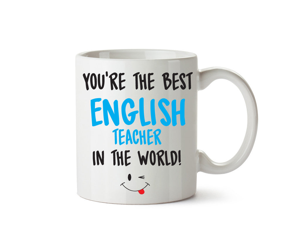 Best ENGLISH Teacher Male Copy Printed Mug – printed mug product image 1