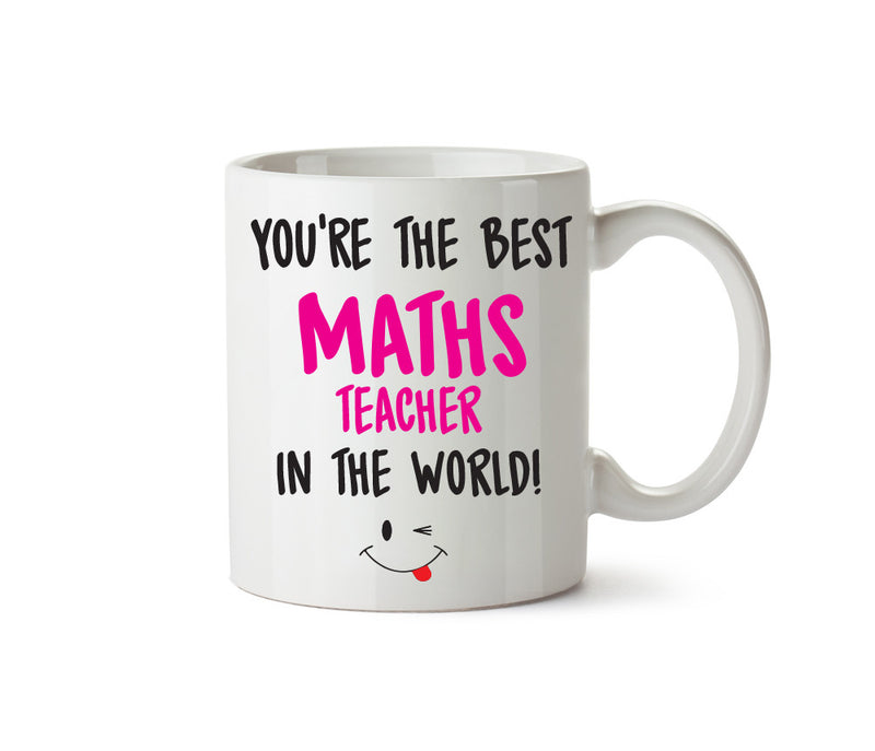 Best Maths Teacher FEMALE Printed Mug