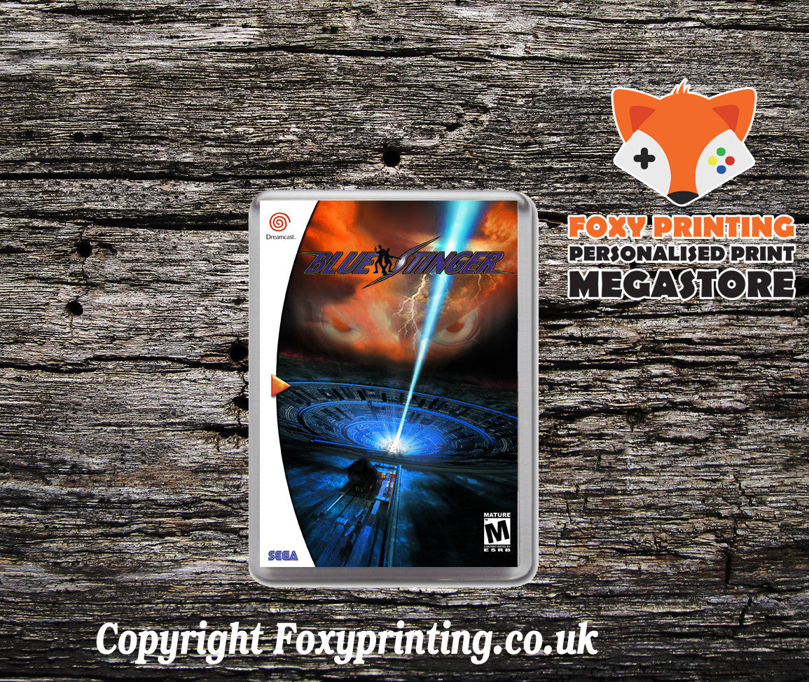 Blue Stinger 2 Sega Dreamcast Style Inspired Retro Game Magnet
