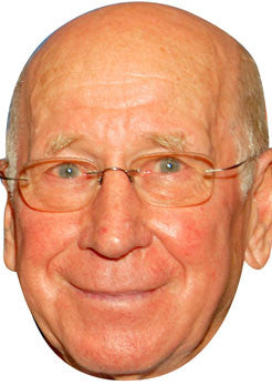 Bobby Charlton FOOTBALL 2018 Celebrity Face Mask Fancy Dress Cardboard Costume Mask