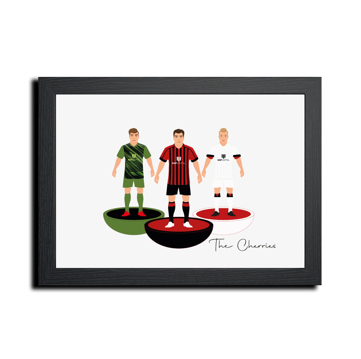 Bournemouth Football Club gift - Tiny Men Big Balls Poster