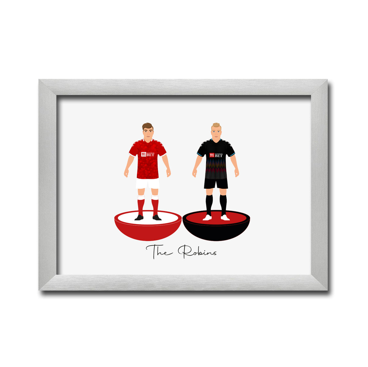 Bristol City Football Club gift - Tiny Men Big Balls Poster