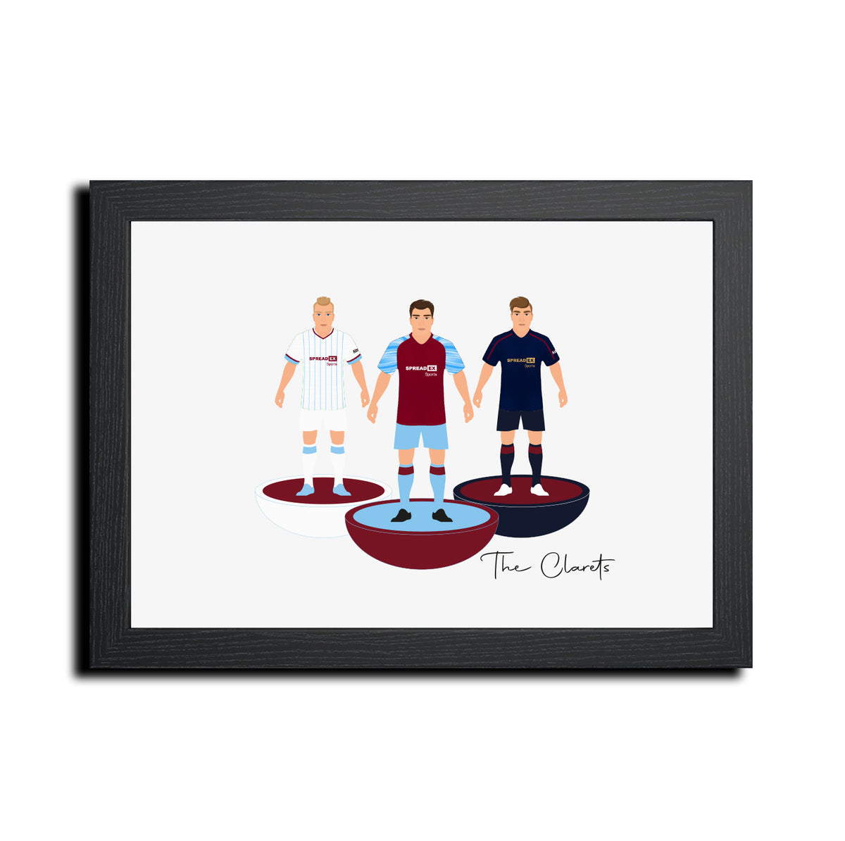 Burnley Football Club gift - Tiny Men Big Balls Poster