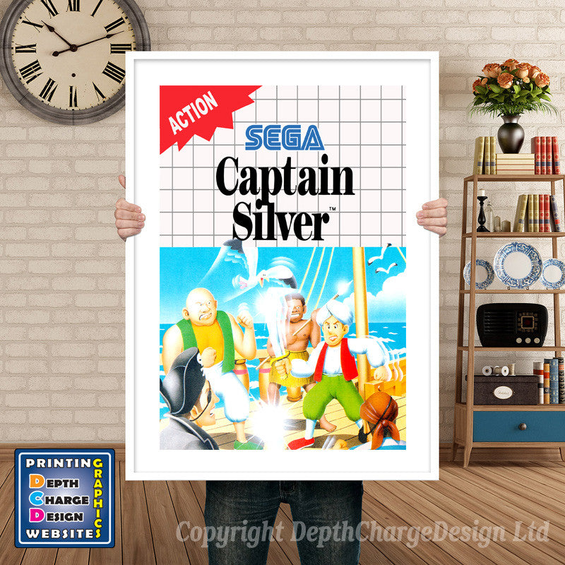 Captainsilver_Eu Inspired Retro Gaming Poster A4 A3 A2 Or A1 – Captainsilver_Eu Inspired Retro Gaming Poster