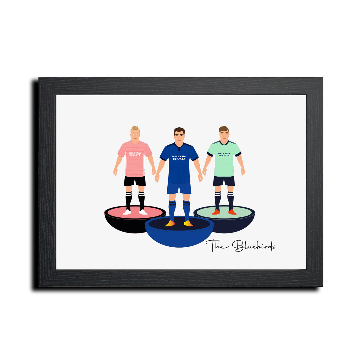 Cardiff Football Club gift - Tiny Men Big Balls Poster