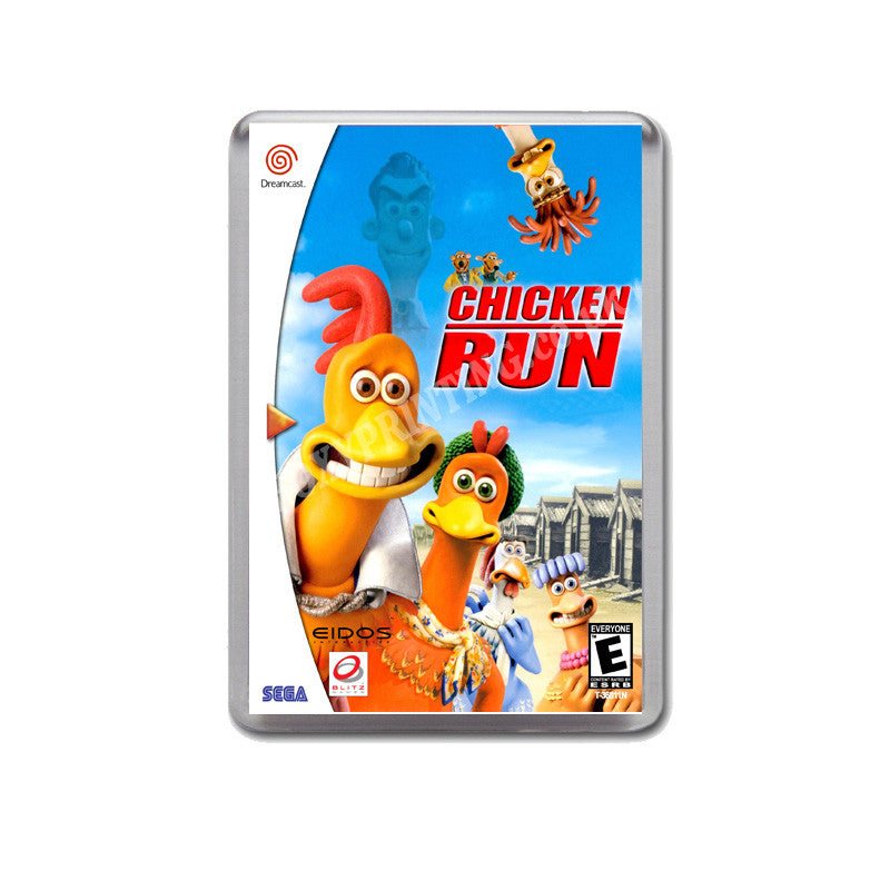 Chicken Run Sega Dreamcast Style Inspired Retro Game Magnet