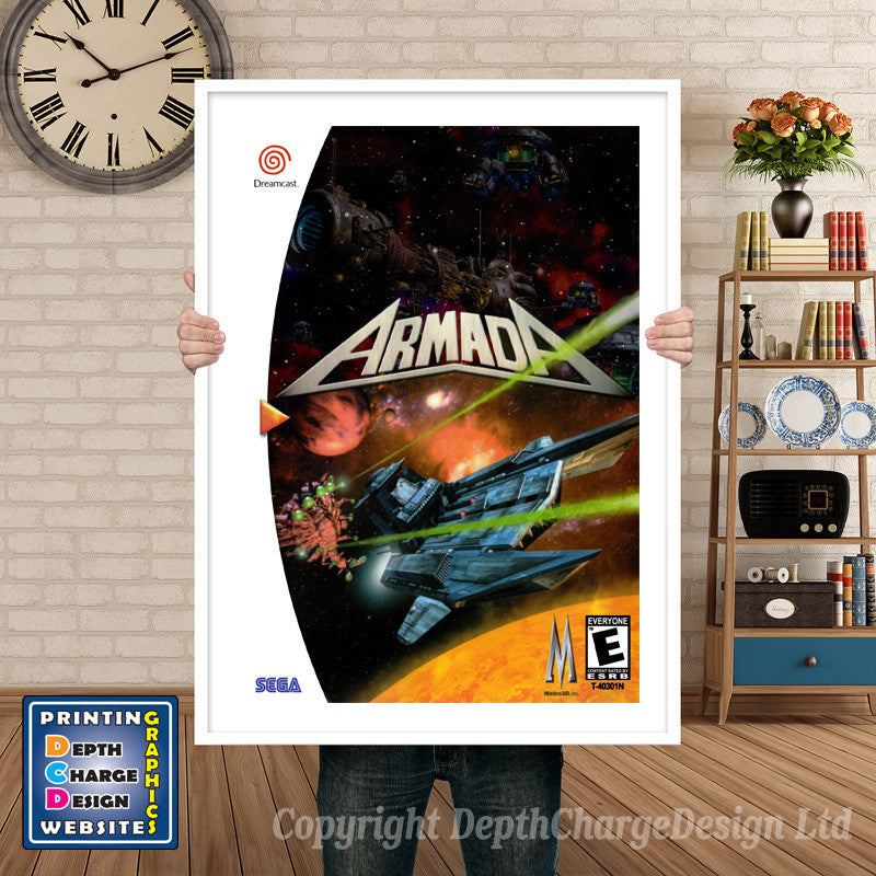 Armada - Sega Dreamcast Inspired Retro Gaming Poster A4 A3 A2 Or A1 β Armada - Sega Dreamcast Inspired Retro Gaming Poster