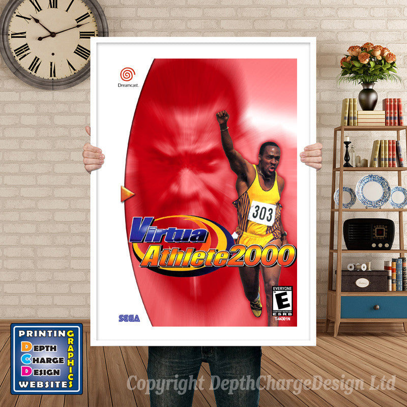 Virtua Athlete 2k - Sega Dreamcast Inspired Retro Gaming Poster A4 A3 A2 Or A1 – Virtua Athlete 2k - Sega Dreamcast Inspired Retro Gaming Poster
