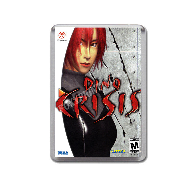 Dino Crisis Sega Dreamcast Style Inspired Retro Game Magnet