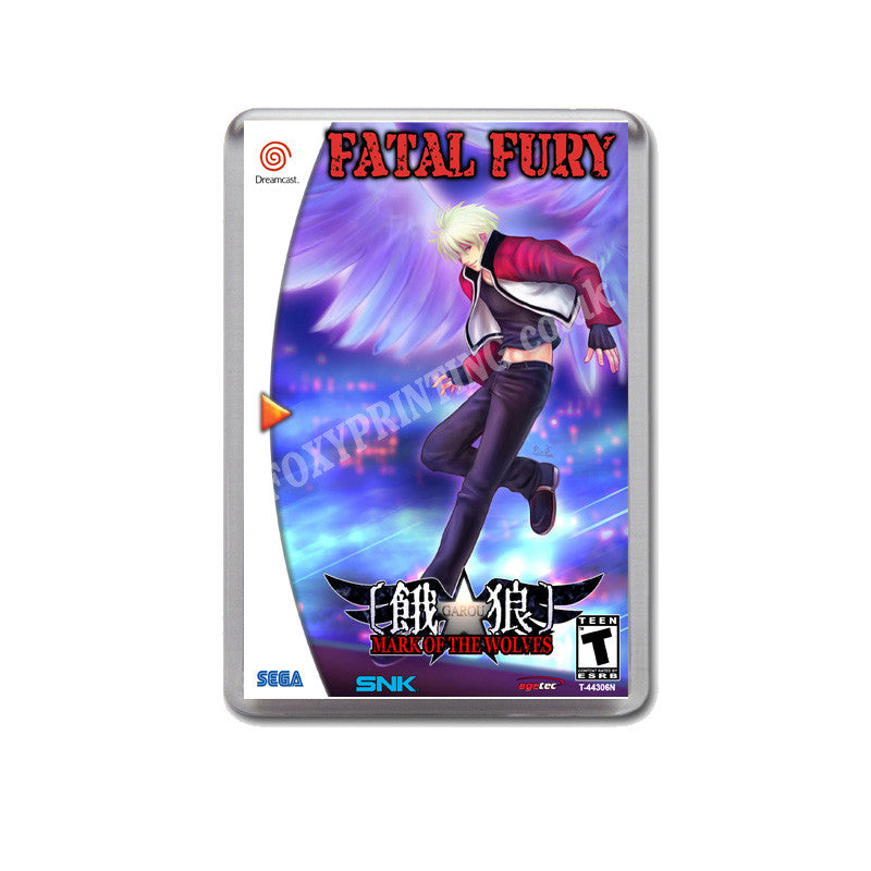 Fatal Fury Mark Of The Wolves 10 Sega Dreamcast Style Inspired Retro Game Magnet