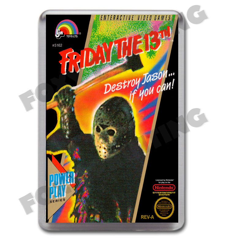 Fridaythe13th Retro Nintendo NES Game Inspired Fridge Magnet 247