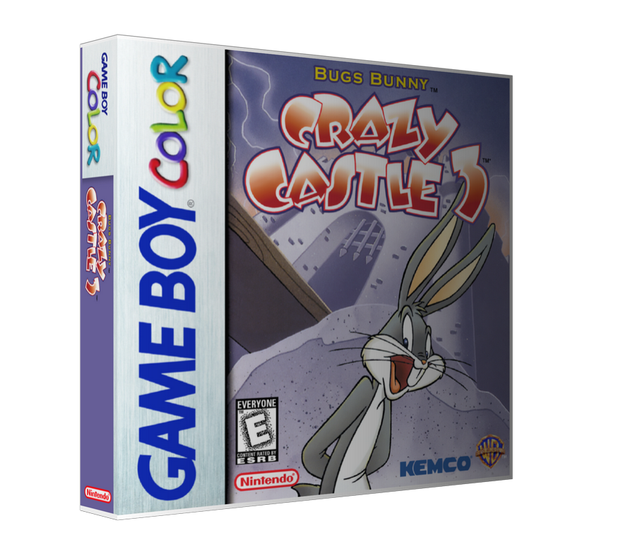 Gameboy Color Bubs Bunny Crazy Castle 3 Game Cover To Fit A UGC Style Replacement Game – Gameboy Color Case product image 1