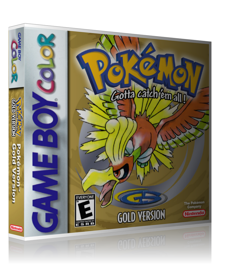 Gameboy Color Pokemon Gotta Catch'em All! Gold Version Game Cover To Fit A UGC Style – Gameboy Color Case product image 1