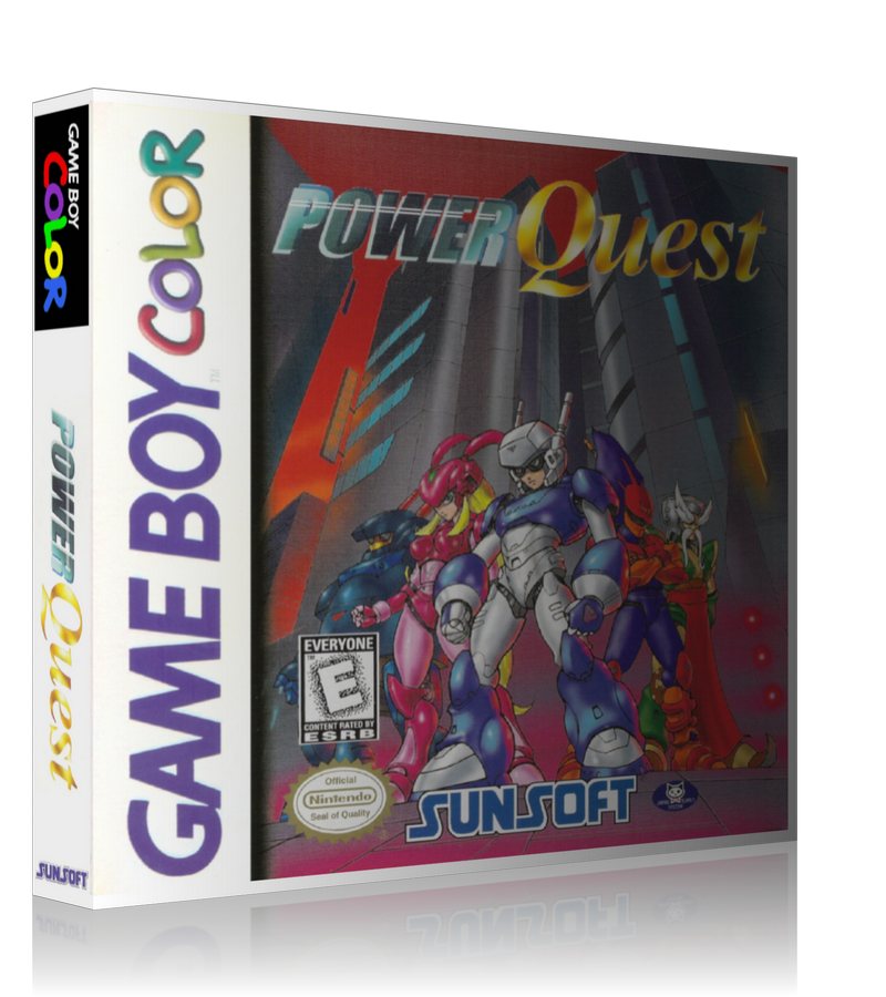 Gameboy Colour Power quest Retro Game REPLACEMENT GAME Case Or Cover