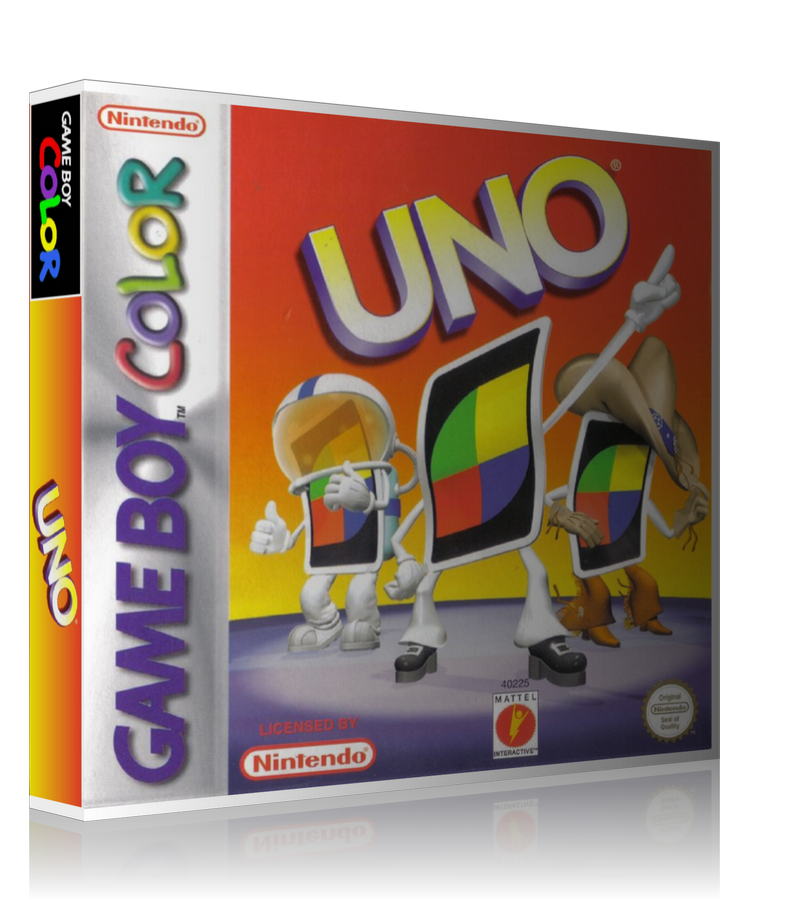 Gameboy Colour Uno Retro Game REPLACEMENT GAME Case Or Cover