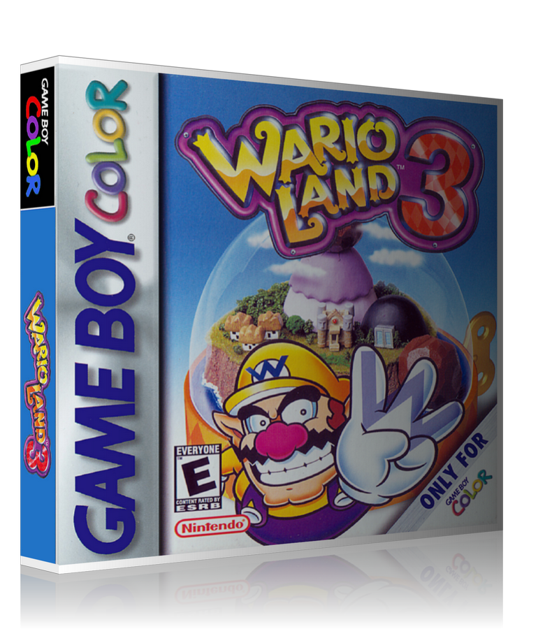 Gameboy Color Wario Land 3 Game Cover To Fit A UGC Style Replacement Game Case β Gameboy Color Case product image 1
