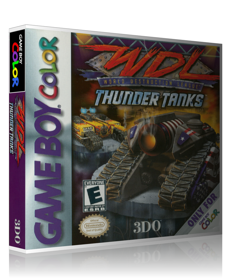 Gameboy Color WDL Thunder Tanks Game Cover To Fit A UGC Style Replacement Game Case β Gameboy Color Case product image 1